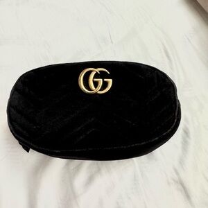 Gucci Marmont Black Velvet Bum Bag/Belt Bag/Fanny Pack 2009